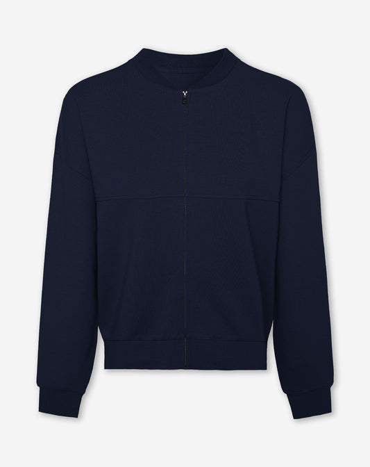 SCUBA CARDIGAN MARINEBLAUW
