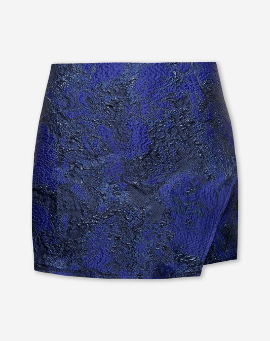 SENNA JACQUARD SKORT MARINEBLAUW