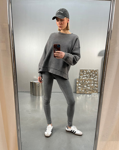 STELLA OVERSIZED SWEATER ACID GRIJS