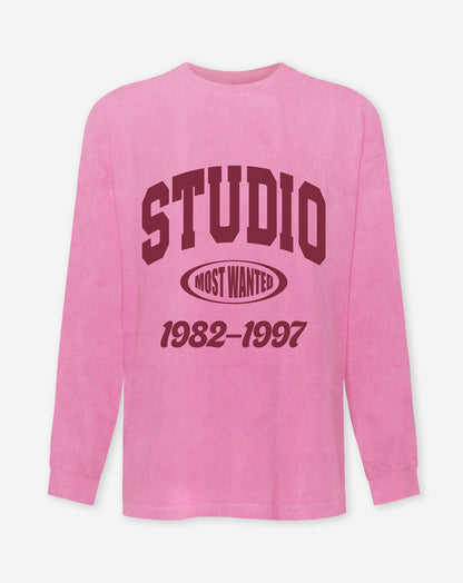 STUDIO LONG SLEEVE TEE ACID ROZE