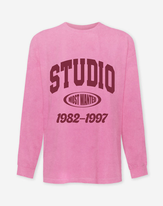 STUDIO LONG SLEEVE TEE ACID ROZE
