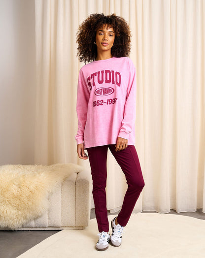 STUDIO LONG SLEEVE TEE ACID ROZE