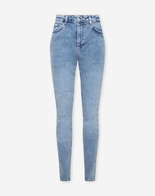 SKINNY JEANS MID BLAUW