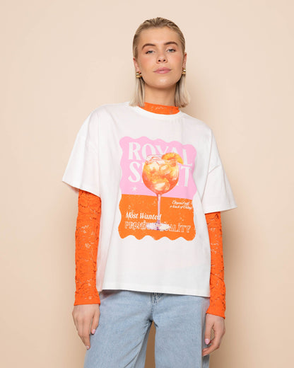 ROYAL SPIRIT OVERSIZED TEE CRÉME