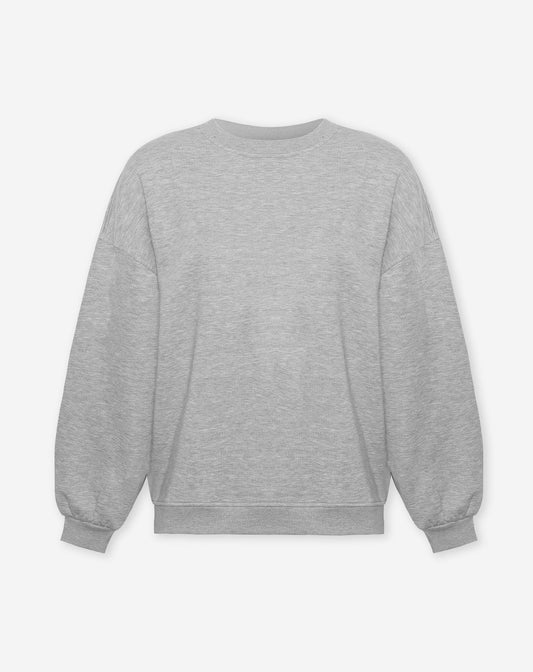 BALLOON SLEEVE OVERSIZED SWEATER GRIJS