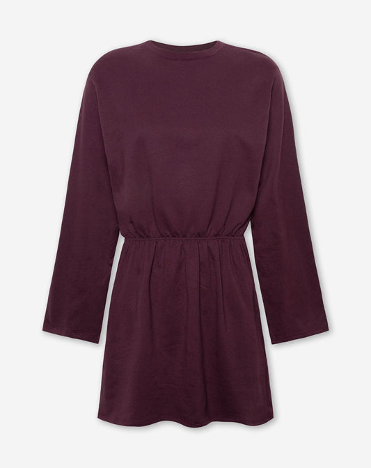 STEFFIE SWEATER DRESS DONKER BURGUNDY