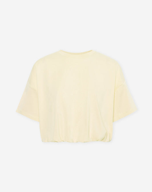 CROPPED BUBBLE HEM TEE BOTERGEEL