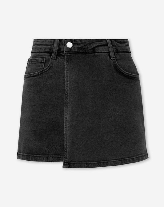 LILLIE DENIM SKORT DONKERGRIJS