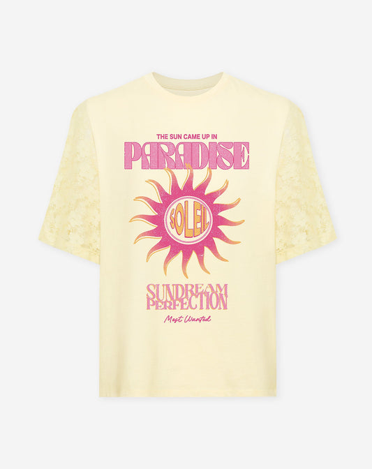 SUNDREAM LACE SLEEVE TEE BOTERGEEL