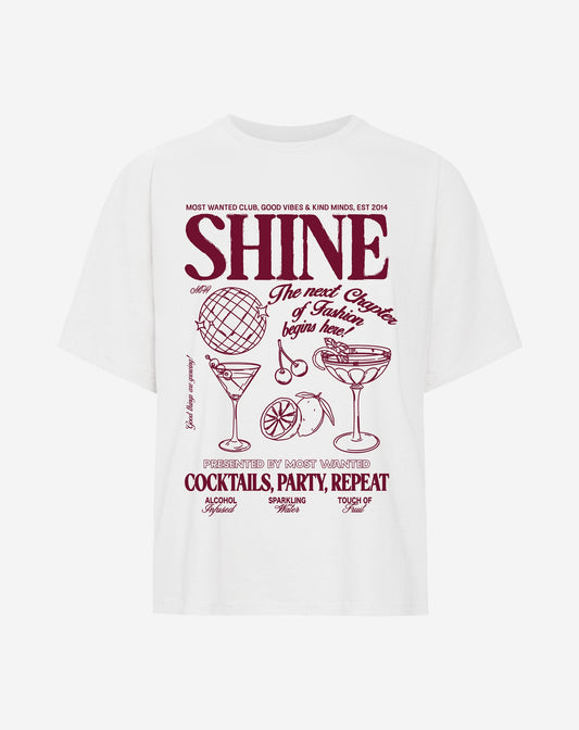 SHINE OVERSIZED TEE CRÈME