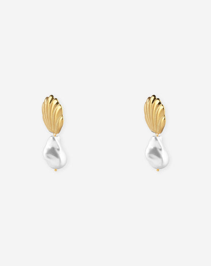 PEARL SEASHELL EARRINGS