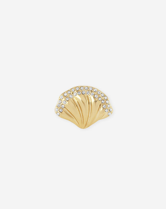 DIAMOND SEASHELL RING