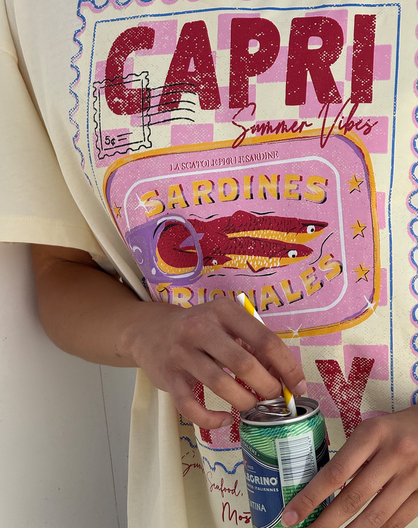 CAPRI SUMMER OVERSIZED TEE BOTERGEEL