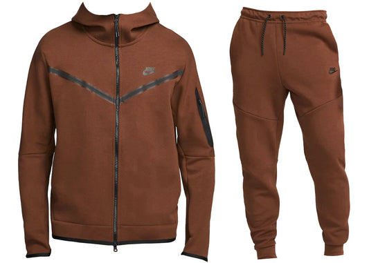 Nike Sportswear Tech Fleece-Set aus Hoodie und Jogginghose Cacao Wow/Schwarz 1 + 1 gratis