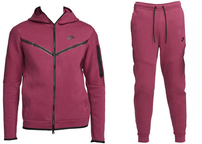 Nike Sportswear Tech Fleece-Set aus Hoodie und Jogginghose Rosenholz/Schwarz | 1 + 1 gratis