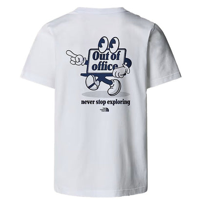 The North Face Unisex Cartoon Logo Relaxed T-Shirt White