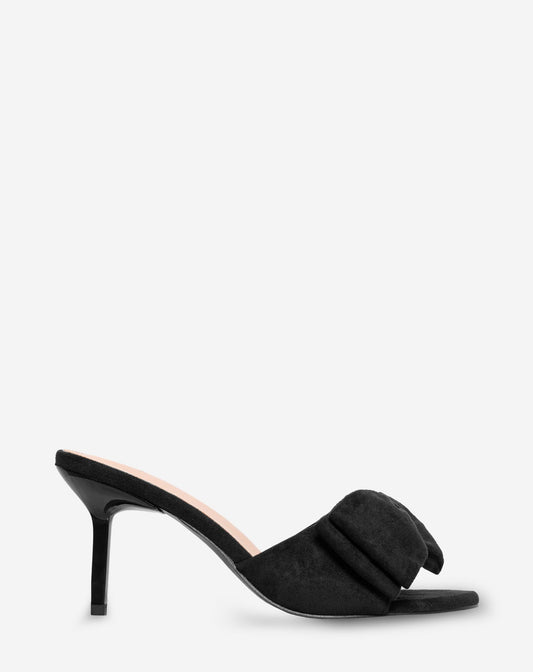 BOW HEELS ZWART