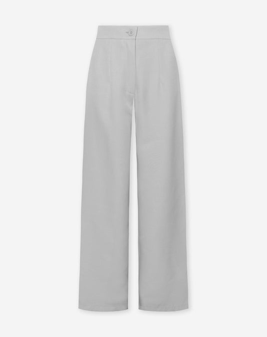 LIZZY STRAIGHT LEG PANTALON LICHTGRIJS