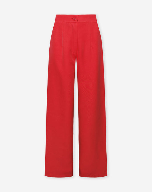 LIZZY STRAIGHT LEG PANTALON ROOD
