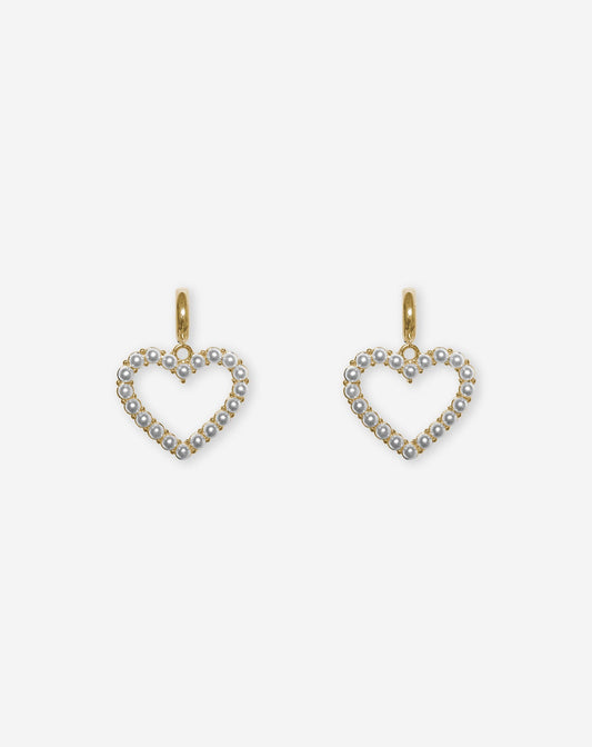 PEARL OPEN HEART EARRINGS