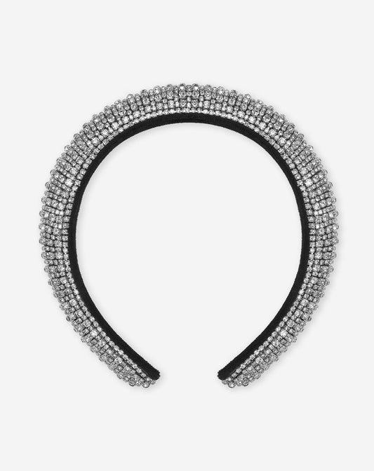 STRASS HEADBAND ZILVER