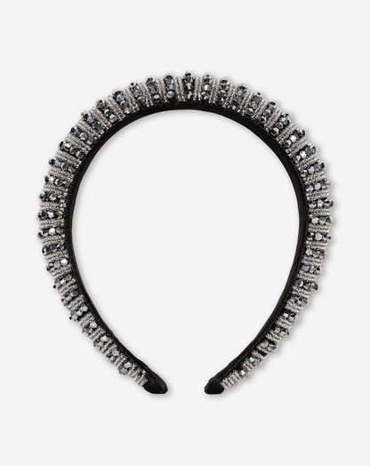 SPARKLE BEADS HEADBAND ZILVER