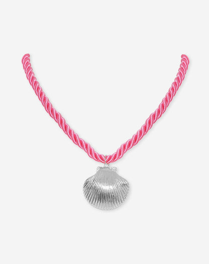 SEASHELL CORD NECKLACE ROZE