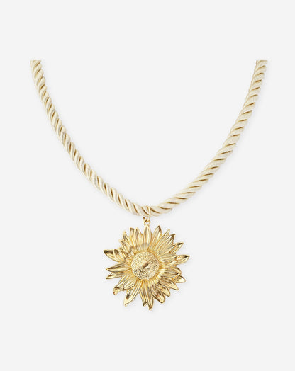 SUNFLOWER CORD NECKLACE BOTERGEEL