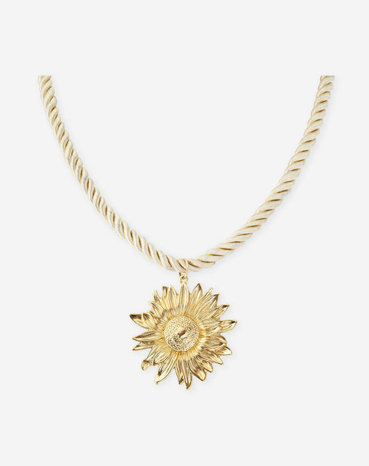 SUNFLOWER CORD NECKLACE BOTERGEEL
