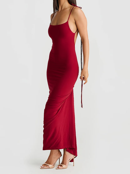 Sarah | Verleidelijke Maxi Jurk met Open Rug