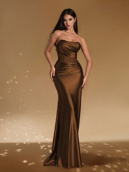 Savannah | Elegante Off-Shoulder Galajurk met Korsetdetail