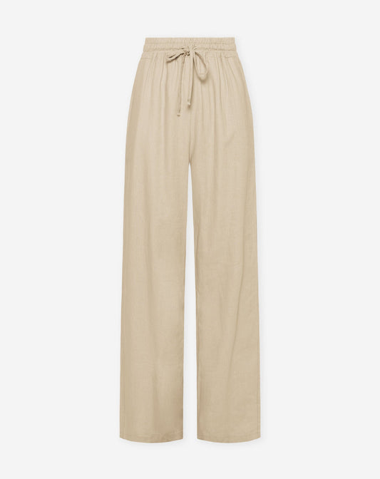 NIA LINEN PANTALON BEIGE