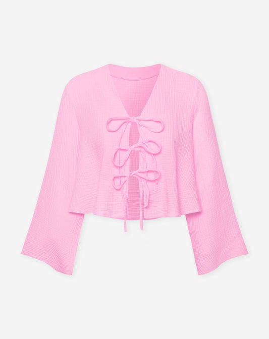 TARA MOUSSELINE TOP HARD ROZE