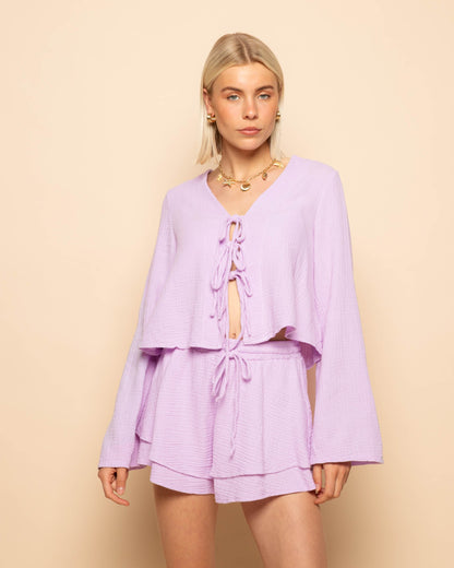 TARA MOUSSELINE SHORTS LILA