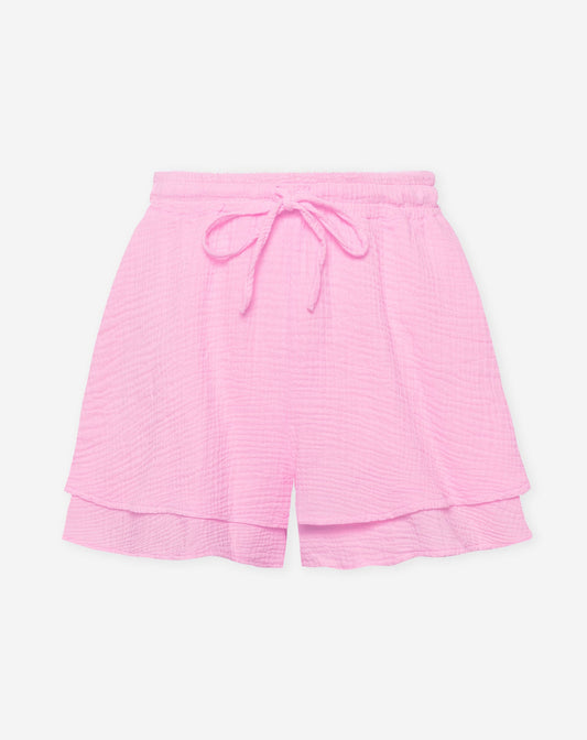 TARA MOUSSELINE SHORTS HARD ROZE