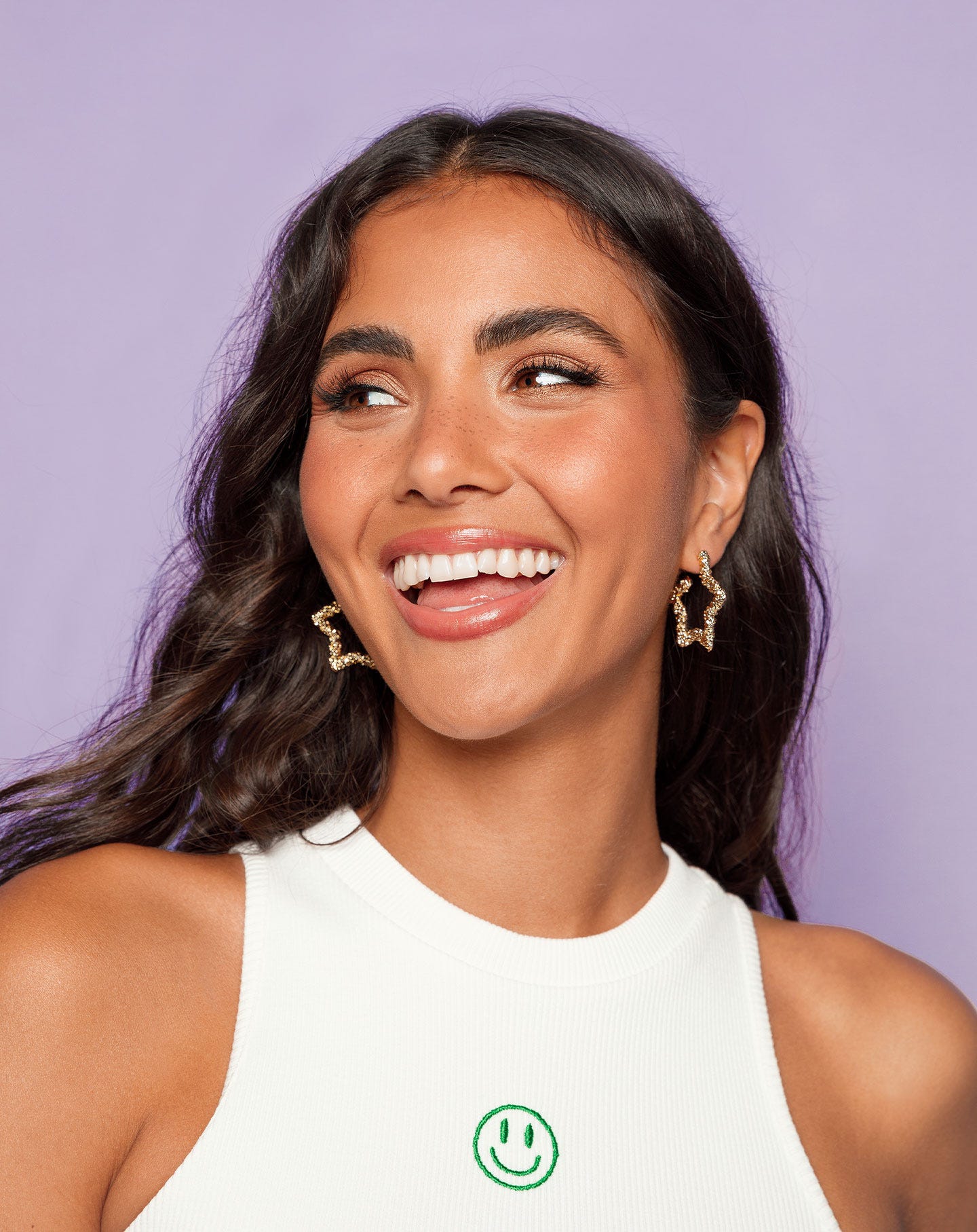 STRUCTURE STAR EARRINGS