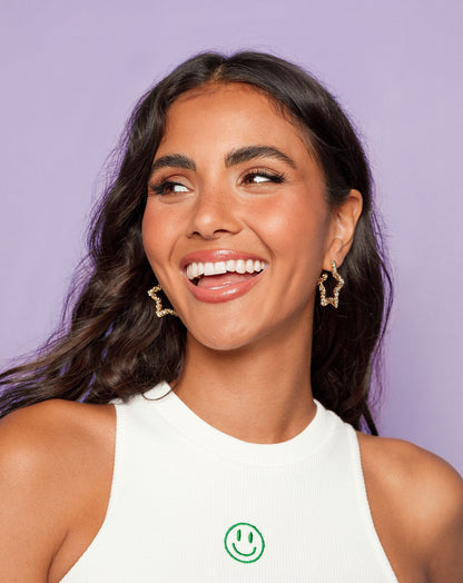 STRUCTURE STAR EARRINGS