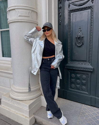 BOOTCUT JEANS GRIJS