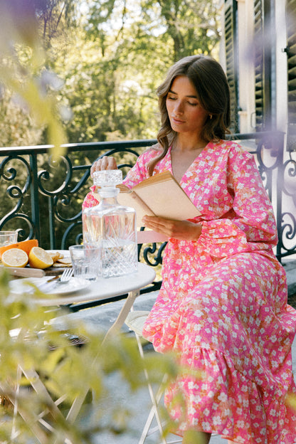 OLIVIA FLOWER DRESS ROZE