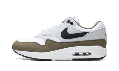 Nike Air Max 1 Weiß Schwarz Mittel Oliv