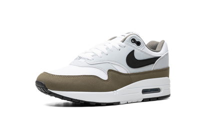 Nike Air Max 1 Weiß Schwarz Mittel Oliv