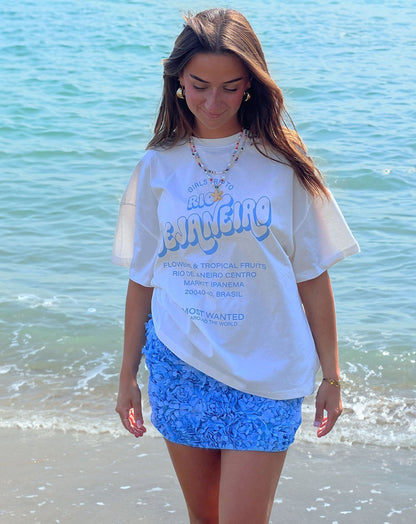 ROSE MINI SKIRT LICHTBLAUW
